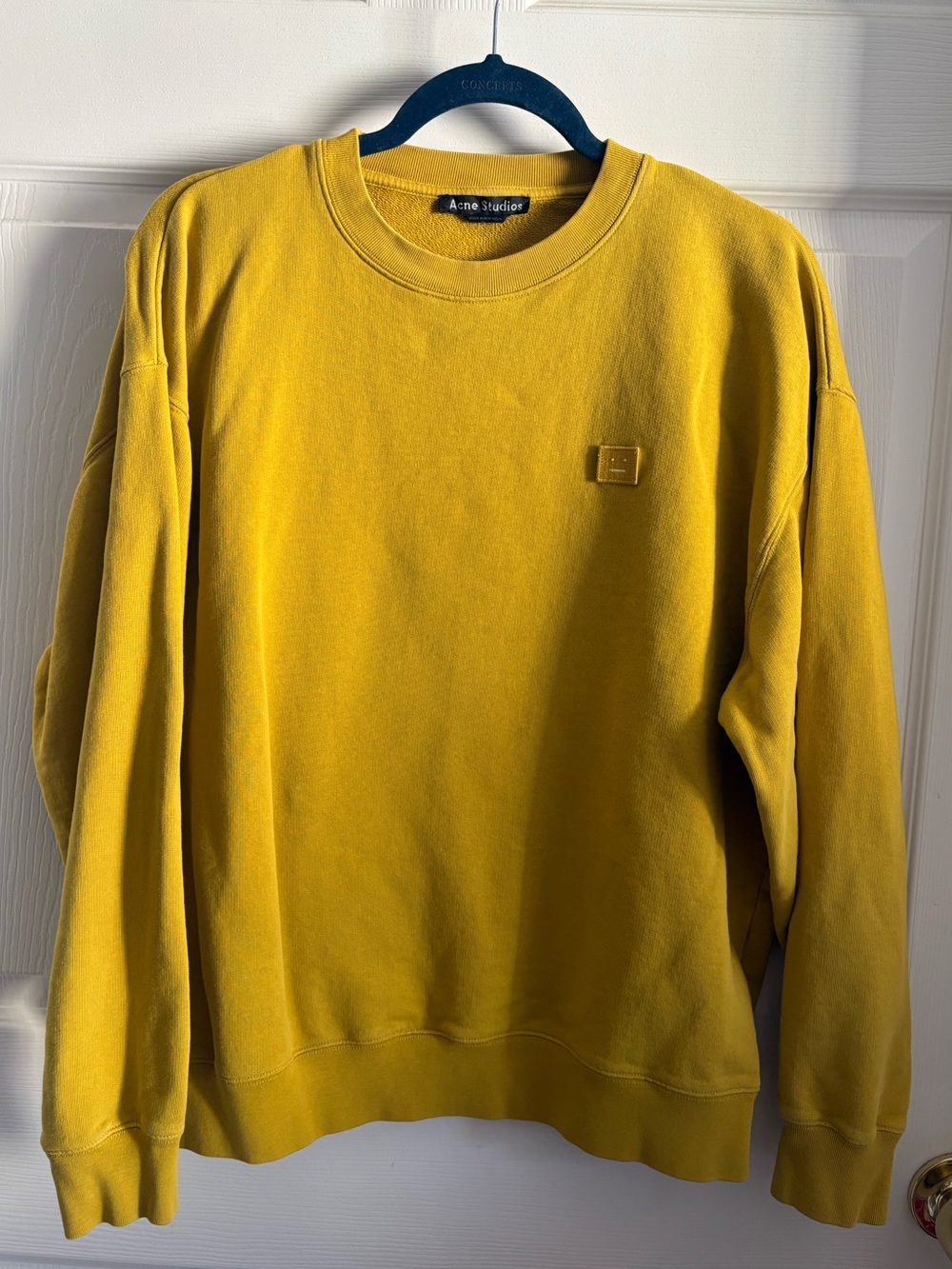 Acne Studios Mustard Yellow Crewneck Sweatshirt